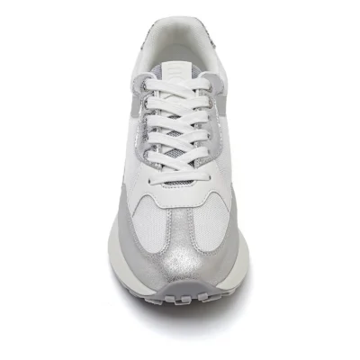 R413- Sneakers crantées (T40-T43) - argente - 43