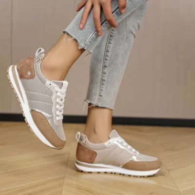 R402- Sneakers Moow (T40-T43) - camel - 43