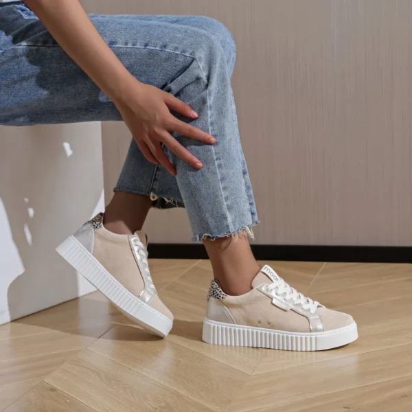 R407- Basket Moow Creepers (T36-T41) - beige - 41