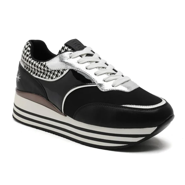 R411- Basket Moow "Plateforme" (T36-T41) - noir - 41