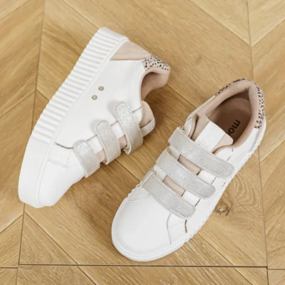 R410- Tennis Scratch "Irisé" (T36-T41) - blanc - 41