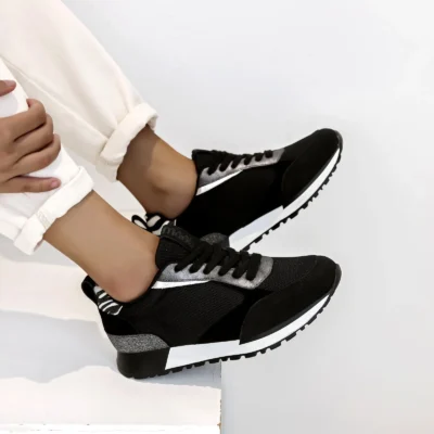 R417- Tennis Moow "Zébrée" (T36-T41) - noir - 41