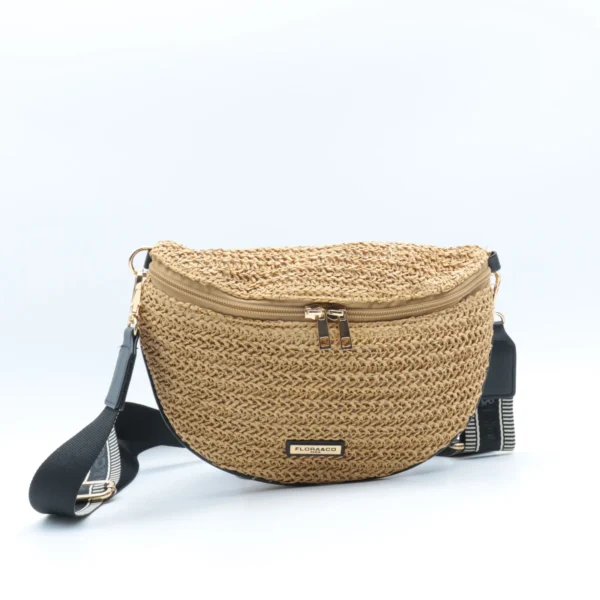 P437- Banane Paille Flora&Co - taupe - taille-unique