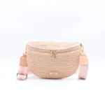 Sac banane femme Flora & Co à bandoulière imprimée - rose-pale - taille-unique