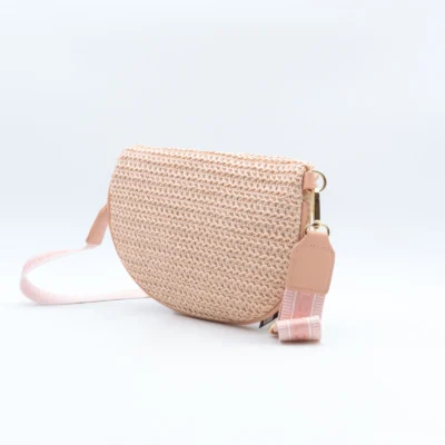 P437- Banane Paille Flora&Co - rose-pale - taille-unique