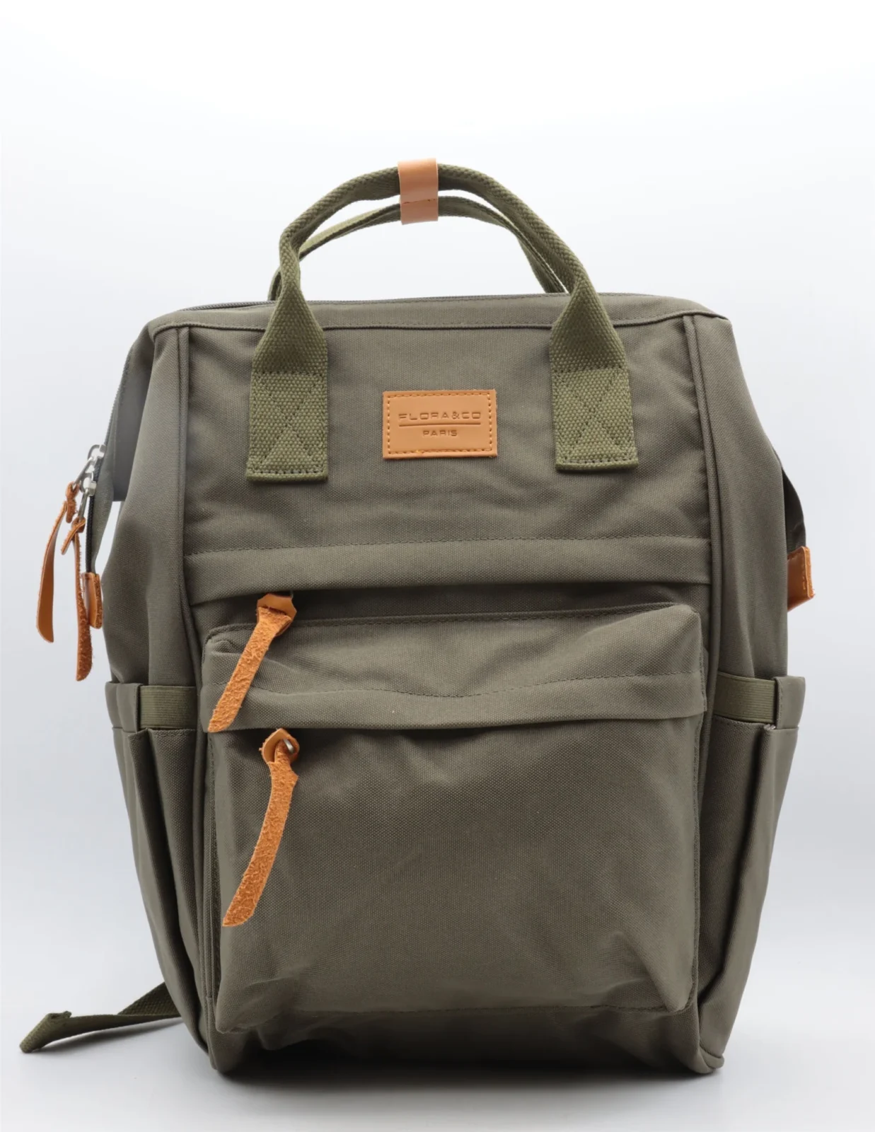 P400- Sac à dos Medium Flora&Co - kaki - taille-unique