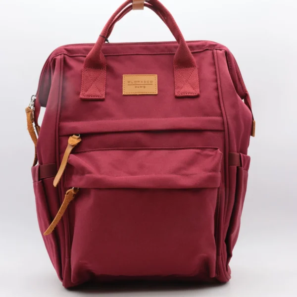 P400- Sac à dos Medium Flora&Co - bordeaux - taille-unique