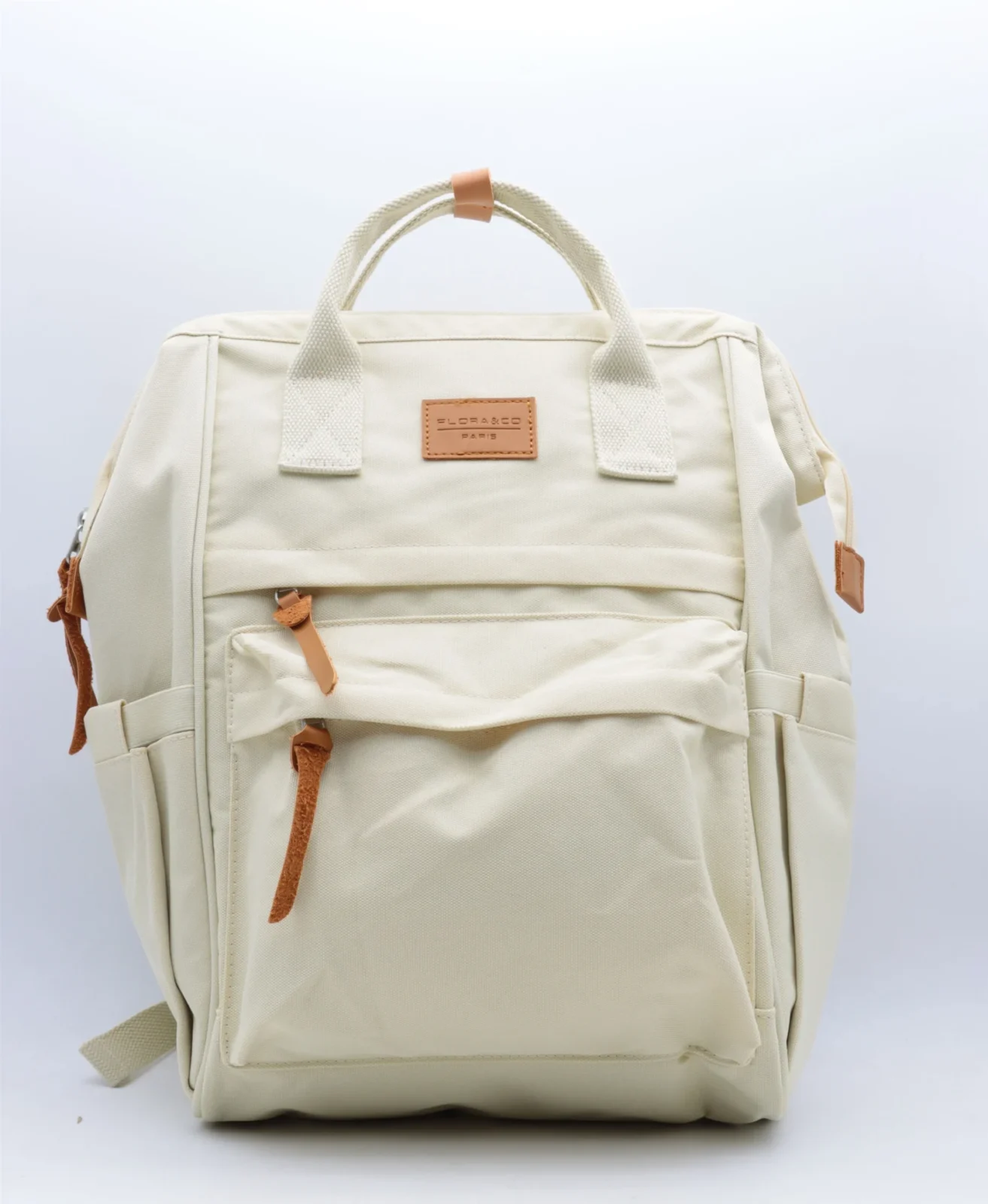 P400- Sac à dos Medium Flora&Co - beige - taille-unique