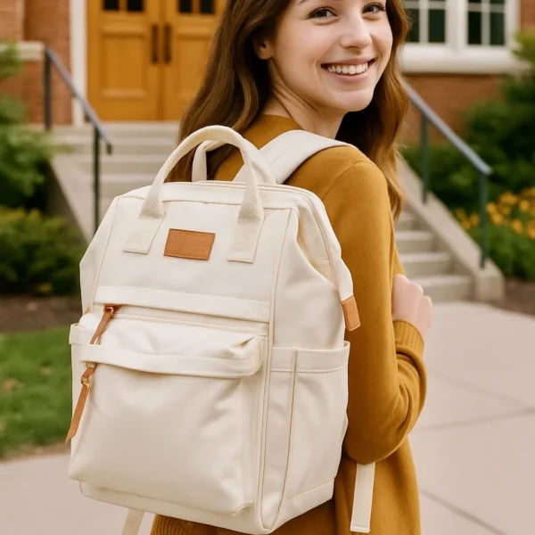 P400- Sac à dos Medium Flora&Co - beige - taille-unique