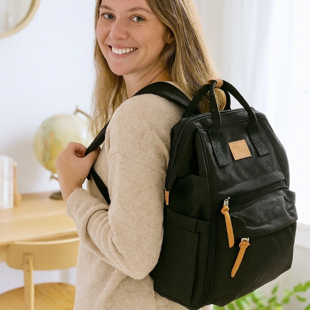 P400- Sac à dos Medium Flora&Co - noir - taille-unique