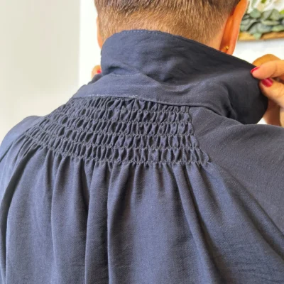 Z289- Chemise manches courtes (Gt) 🇮🇹 - marine - taille-unique-grande-taille