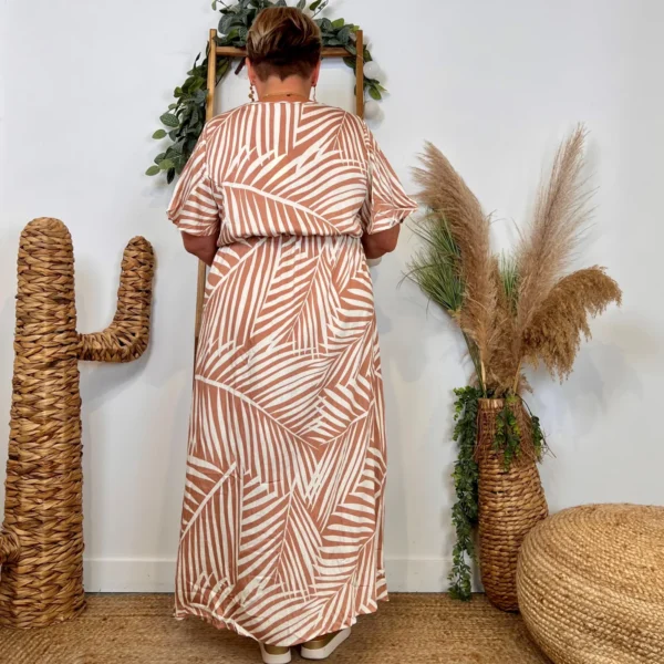 Z165-Robe longue Christy (T44-T52) - beige - 52