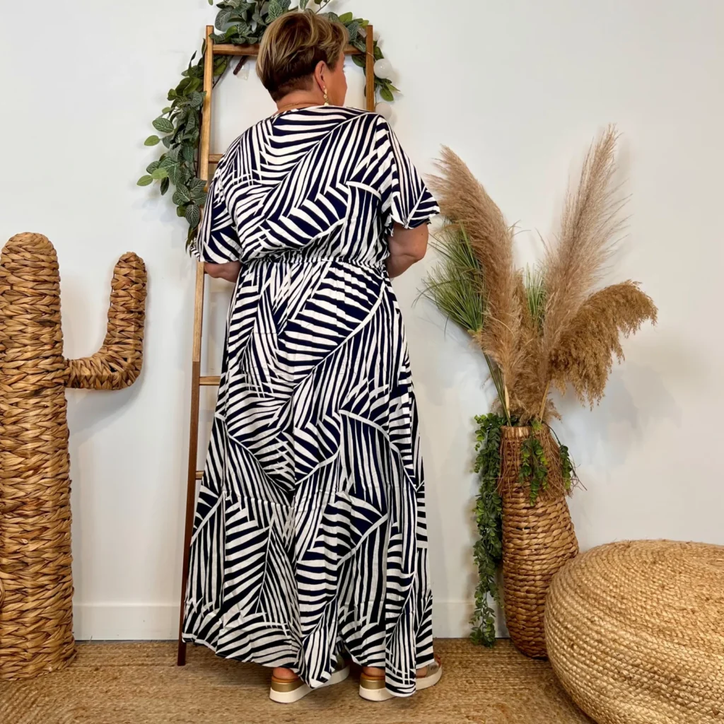 Z165-Robe longue Christy (T44-T52) - marine - 52