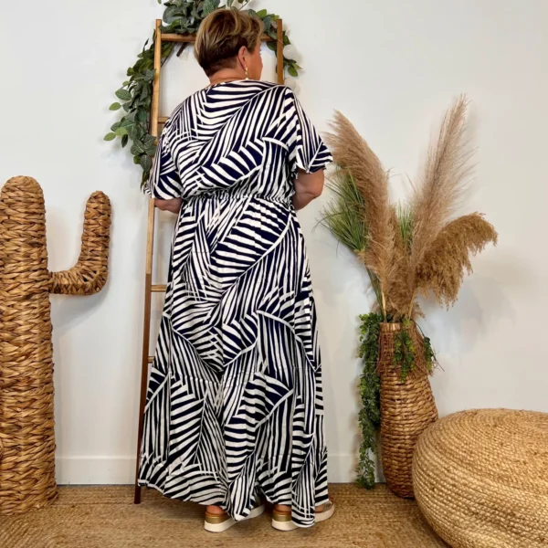 Z165-Robe longue Christy (T44-T52) - marine - 52