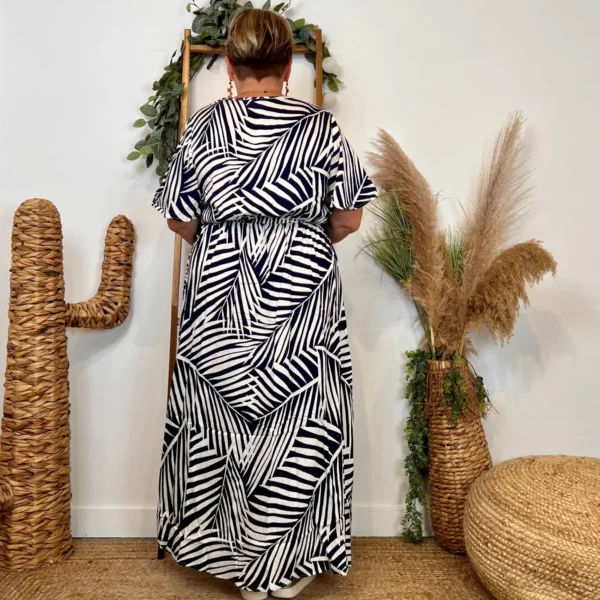 Z165-Robe longue Christy (T44-T52) - marine - 52