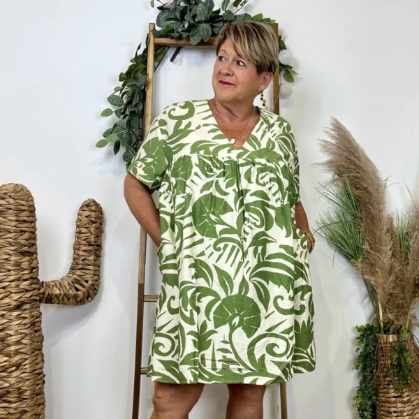 K135 - Robe-Short (T40-T48) - vert-clair - 48