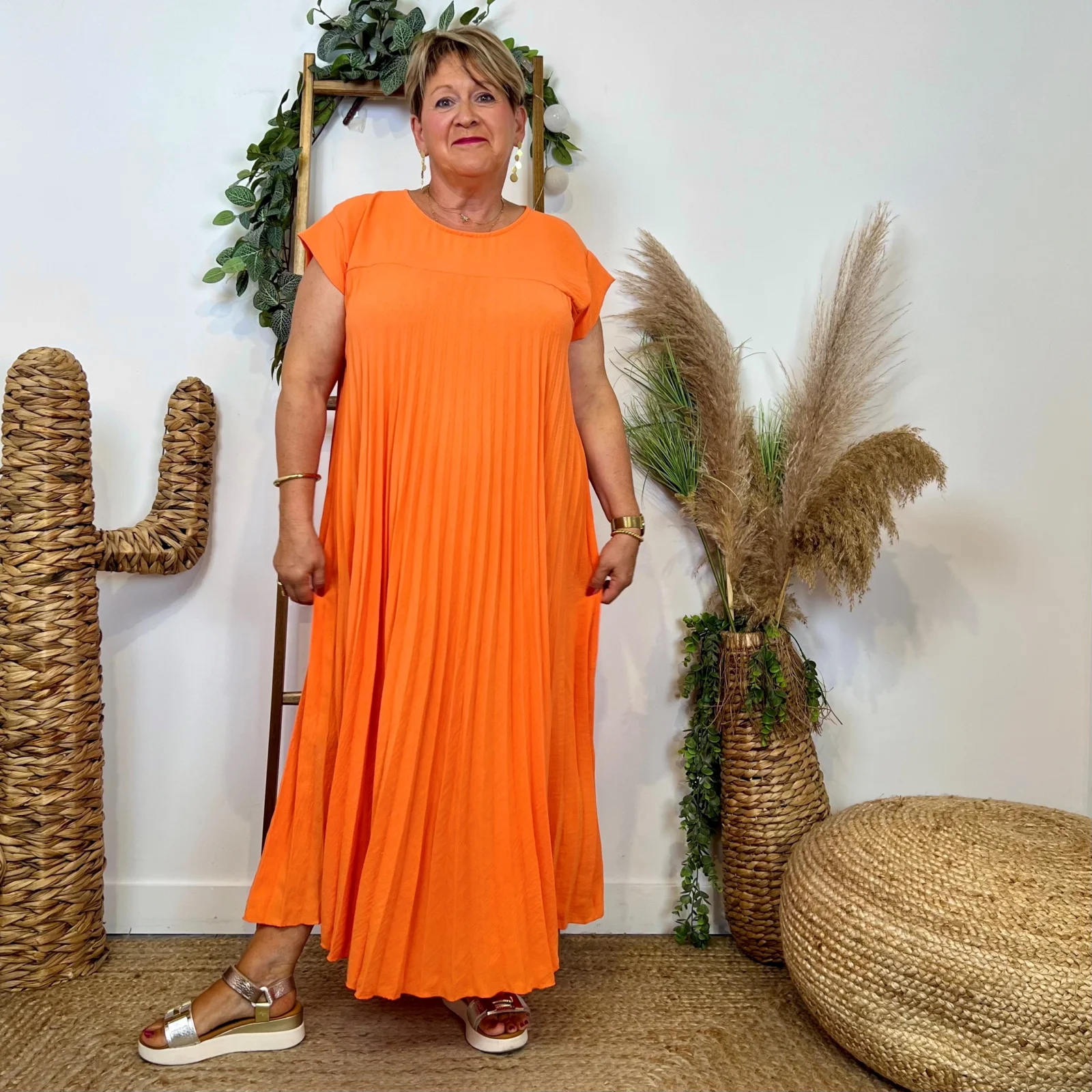 Z164- Robe Plissée C'Mélodie (Gt) 🇮🇹