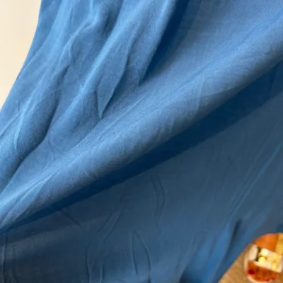 Z978- Jupe Fluide élastiquée 🇮🇹 - bleu-canard - taille-unique-grande-taille