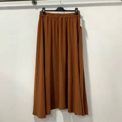 Z978- Jupe Fluide élastiquée 🇮🇹 - rouille - taille-unique-grande-taille