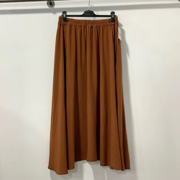 Z978- Jupe Fluide élastiquée 🇮🇹 - rouille - taille-unique-grande-taille