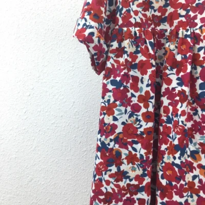 K132 - Robe-short Maelle Liberty - rouge - 48