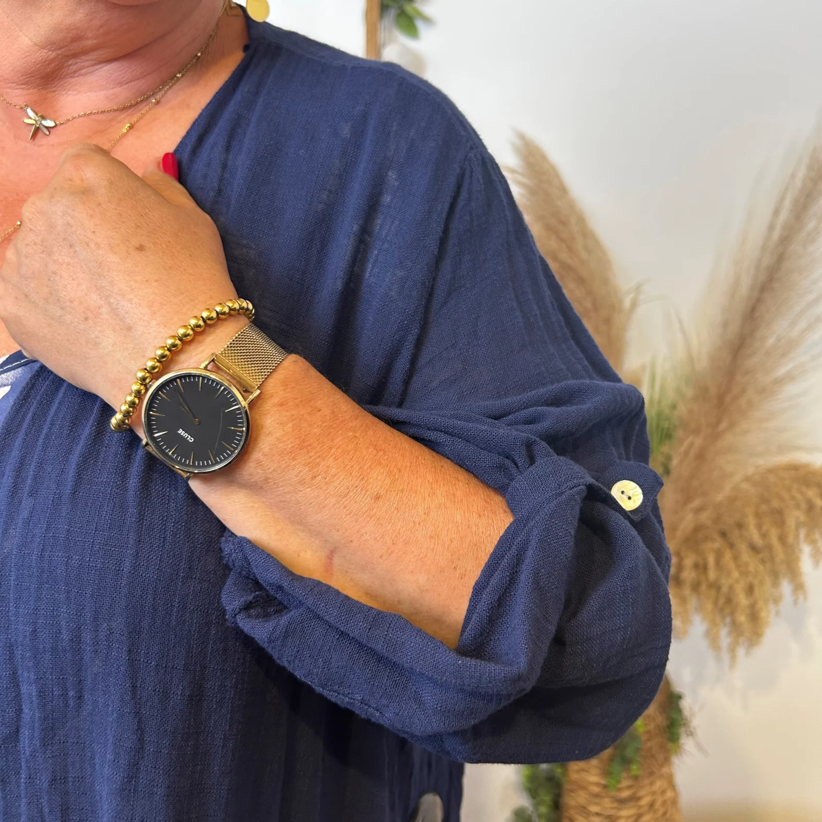 Z145- Veste Coton Lin (Gt) 🇮🇹 - marine - taille-unique-grande-taille