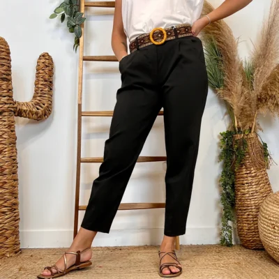 L750- Pantalon fuseau (TU) - noir - taille-unique