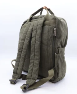 Sac à dos velours côtelé - Flora & Co - kaki - sans-taille
