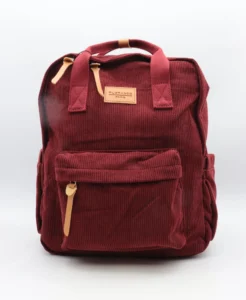 Sac à dos velours côtelé - Flora & Co - bordeaux - sans-taille