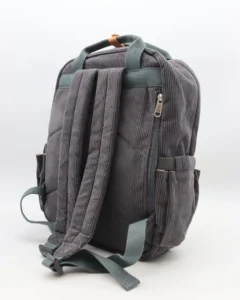 Sac à dos velours côtelé - Flora & Co - gris - sans-taille