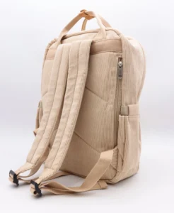 Sac à dos velours côtelé - Flora & Co - beige - sans-taille