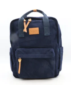 Sac à dos velours côtelé - Flora & Co - marine - sans-taille