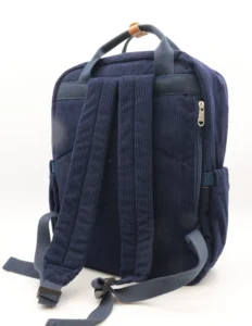 Sac à dos velours côtelé - Flora & Co - marine - sans-taille