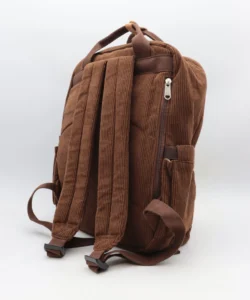 Sac à dos velours côtelé - Flora & Co - marron-choco - sans-taille