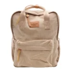 Sac à dos velours côtelé - Flora & Co - beige - sans-taille