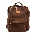 Sac à dos velours côtelé - Flora & Co - marron-choco - sans-taille