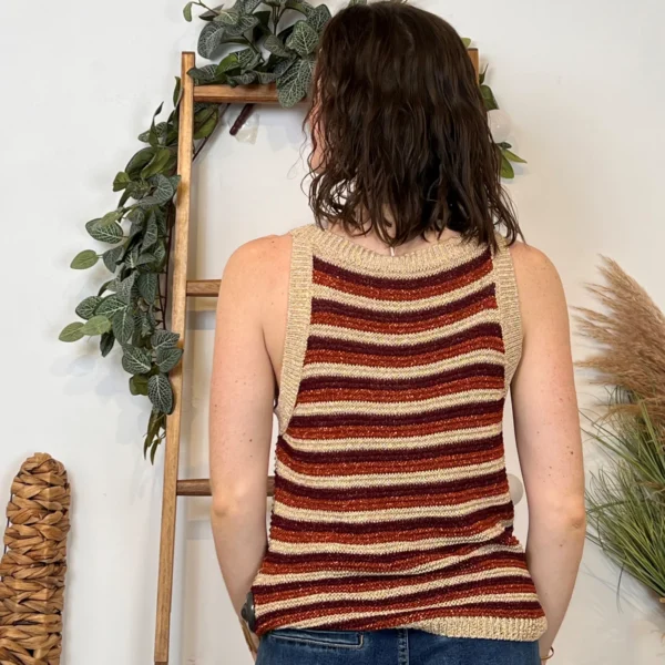 I944 - Débardeur Lurex (Tu) - rouille - taille-unique