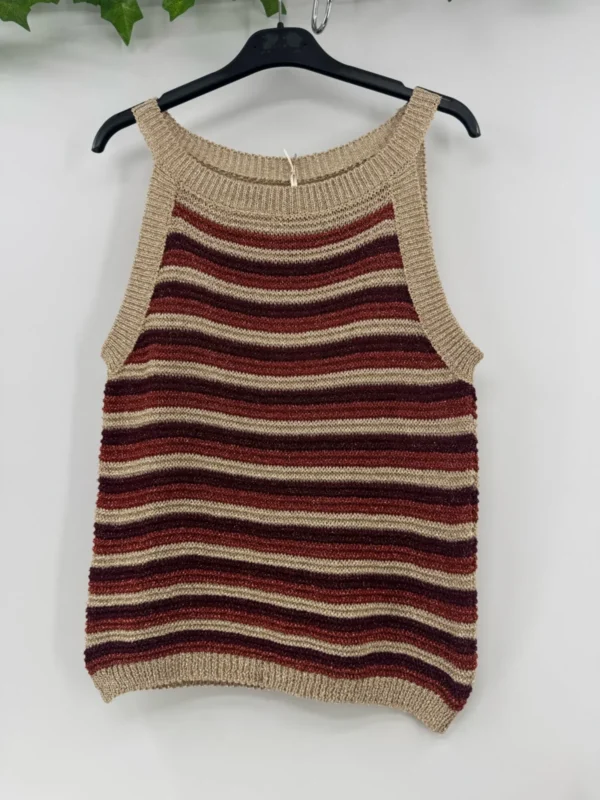 I944 - Débardeur Lurex (Tu) - rouille - taille-unique