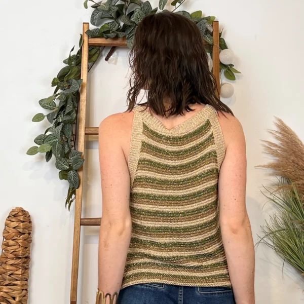 I944 - Débardeur Lurex (Tu) - kaki - taille-unique