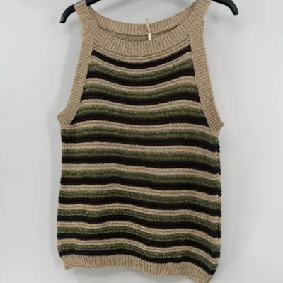 I944 - Débardeur Lurex (Tu) - kaki - taille-unique