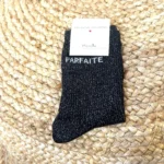 Chaussettes paillettes "Parfaite" - noir - sans-taille