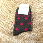 Chaussettes pailletées femme « Amoureuse » - kaki - sans-taille