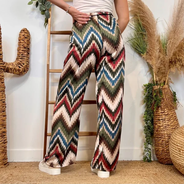 L755- Pantalon ZigZag (TU) - kaki - taille-unique