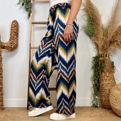 L755- Pantalon ZigZag (TU) - marine - taille-unique