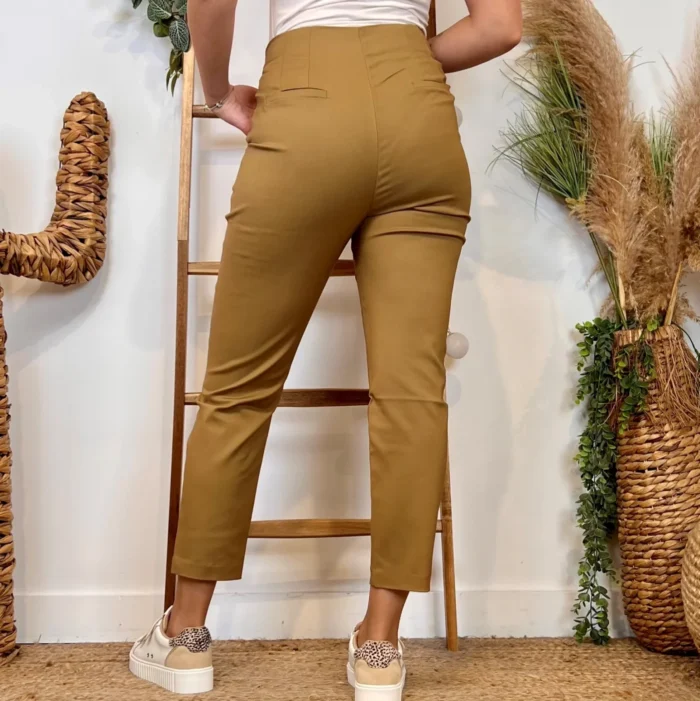 Pantalon Tailleur Taille Haute (T36-T40) - camel - 40