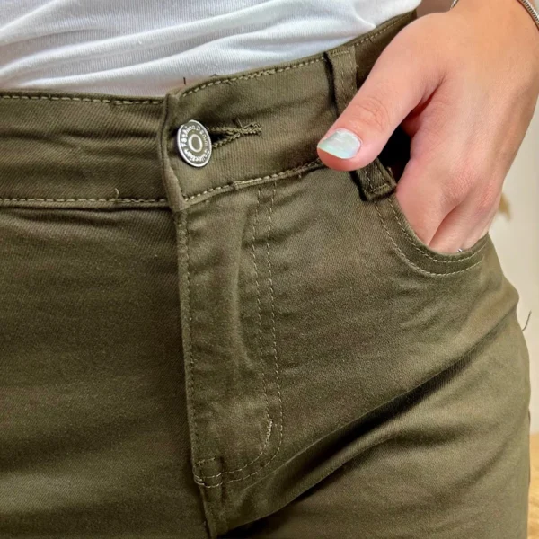 N012- Jean Slim Voggo (T42-T52) - kaki - 50