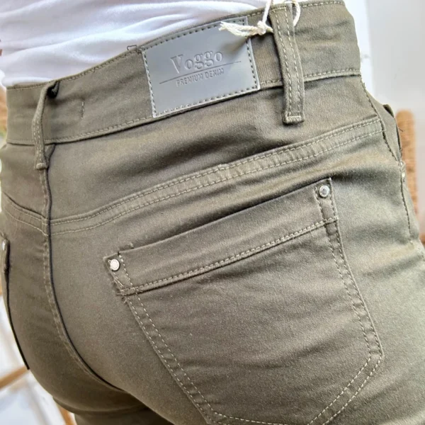 N012- Jean Slim Voggo (T42-T52) - kaki - 50