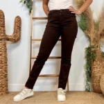 Jean Slim Voggo (T36-T44) - marron-chocolat - 44