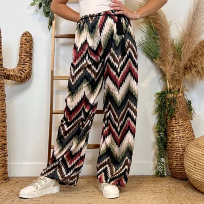 L755- Pantalon ZigZag (TU) - noir - taille-unique