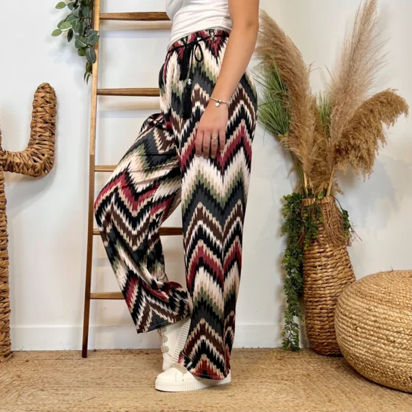 L755- Pantalon ZigZag (TU) - noir - taille-unique